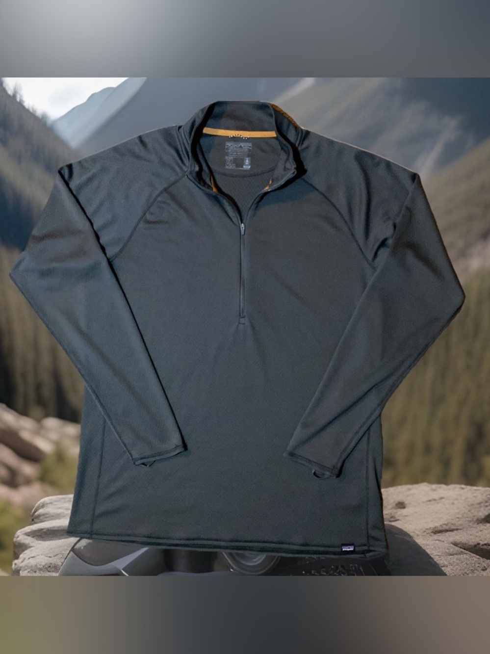 Patagonia Capilene Midweight 1/4 Zip-Neck Base Layer Mens XLarge Grey